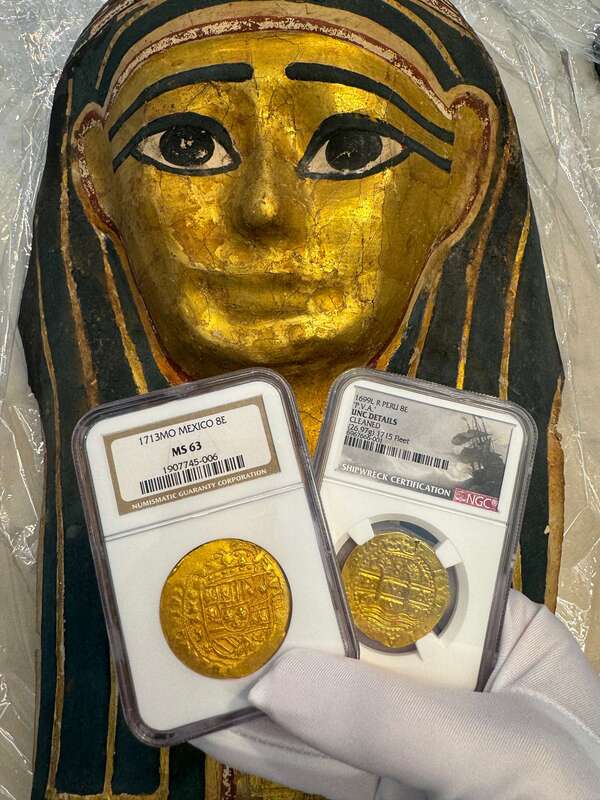 Egyptian Gilt Cartonnage Mummy Mask 1st Century BC 31