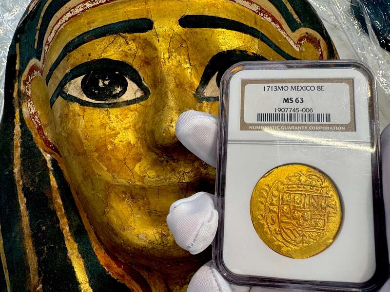 Egyptian Gilt Cartonnage Mummy Mask 1st Century BC 30