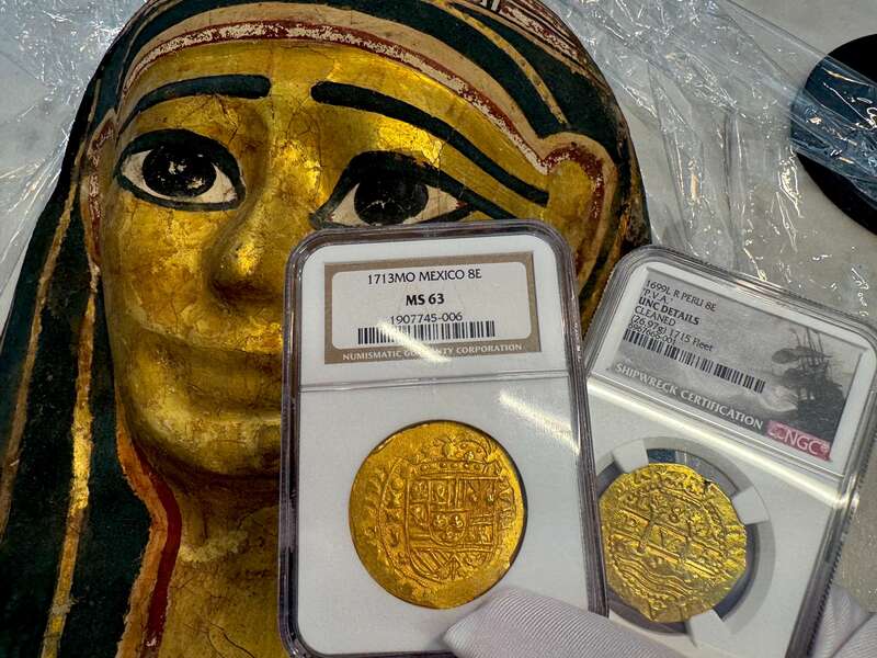 Egyptian Gilt Cartonnage Mummy Mask 1st Century BC 24