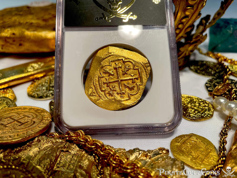 Mexico 8 Escudos 1713 "Finest Known - 1715 Fleet Shipwreck" NGC 66 7