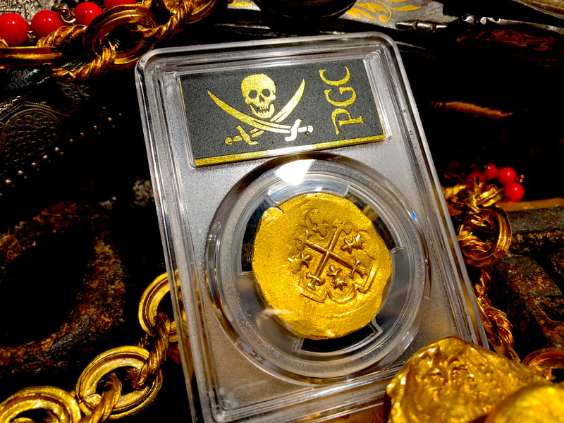Mexico 8 Escudos 1713 "1715 Plate Fleet Shipwreck" PCGS 61 6