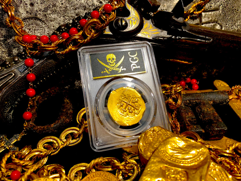 Mexico 8 Escudos 1713 "1715 Plate Fleet Shipwreck" PCGS 61 7