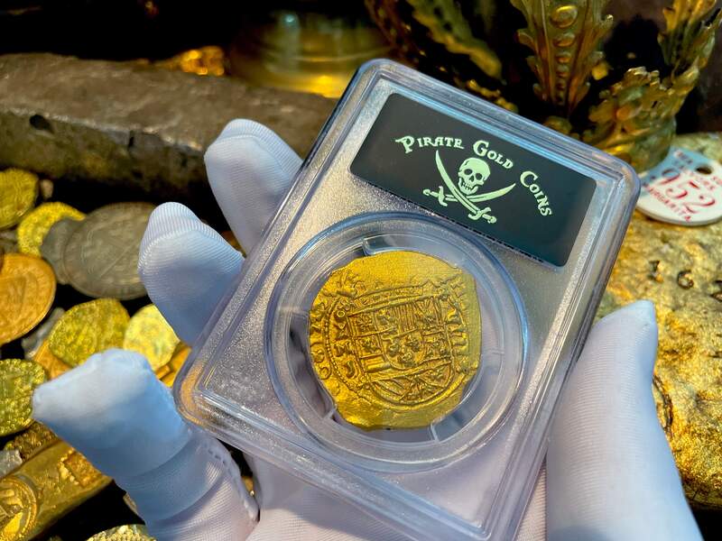 Mexico 8 Escudos 1713 "1715 Fleet Shipwreck" PCGS 64 13