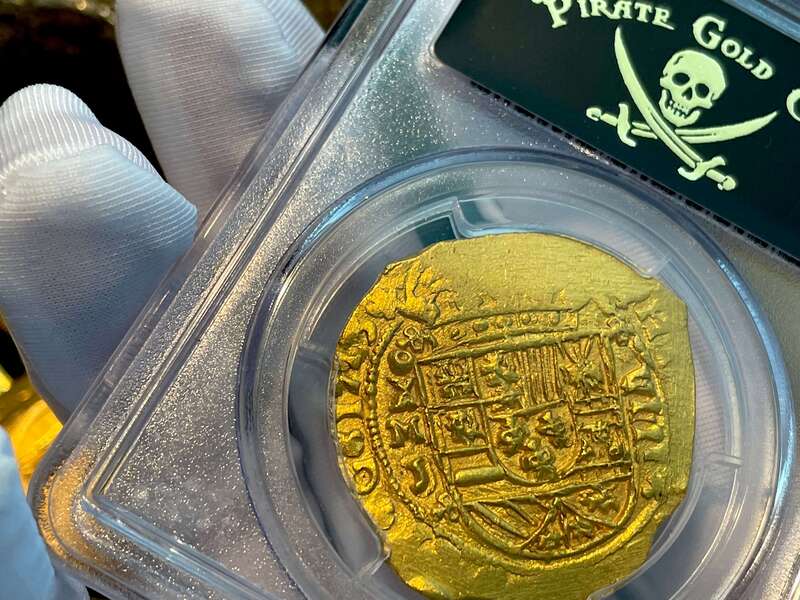Mexico 8 Escudos 1713 "1715 Fleet Shipwreck" PCGS 64 14