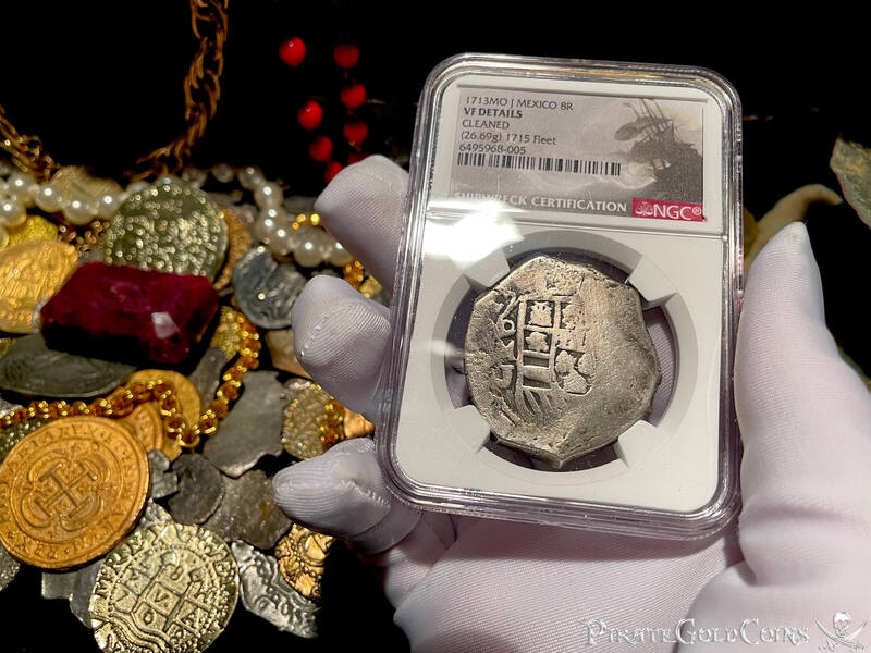 Mexico 8 Reales 1713 "Dated- 1715 Fleet Shipwreck" NGC VF