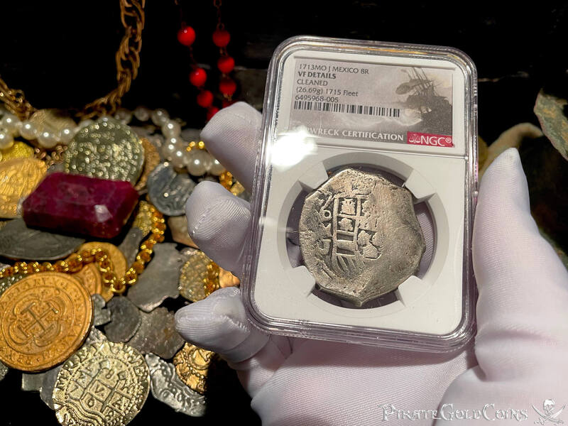 Mexico 8 Reales 1713 "Dated- 1715 Fleet Shipwreck" NGC VF 2