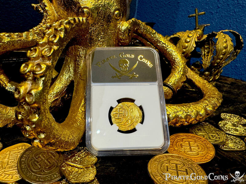 Mexico 2 Escudos 1714-15 "1715 Fleet Shipwreck" NGC 63 14