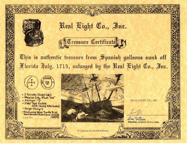 Mexico 2 Escudos 1714-15 "From 1715 Fleet Shipwreck" NGC 65 4