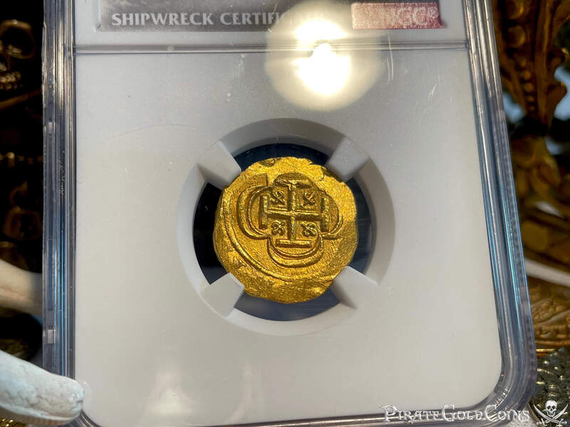 Mexico 2 Escudos 1714-15 "1715 Fleet Shipwreck" NGC 65 5