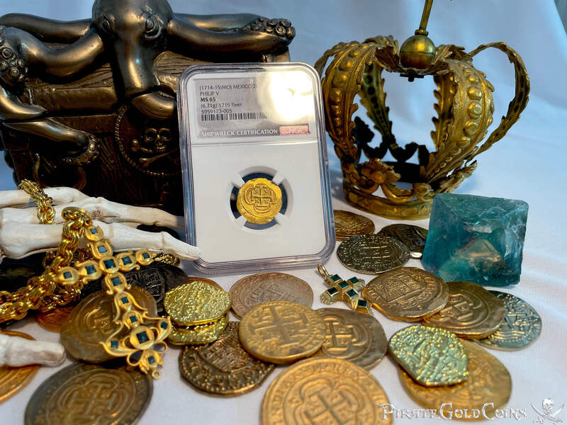 Mexico 2 Escudos 1714-15 "1715 Fleet Shipwreck" NGC 65 6