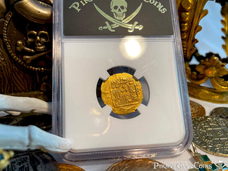 Mexico 2 Escudos 1714-15 "1715 Fleet Shipwreck" NGC 65 11