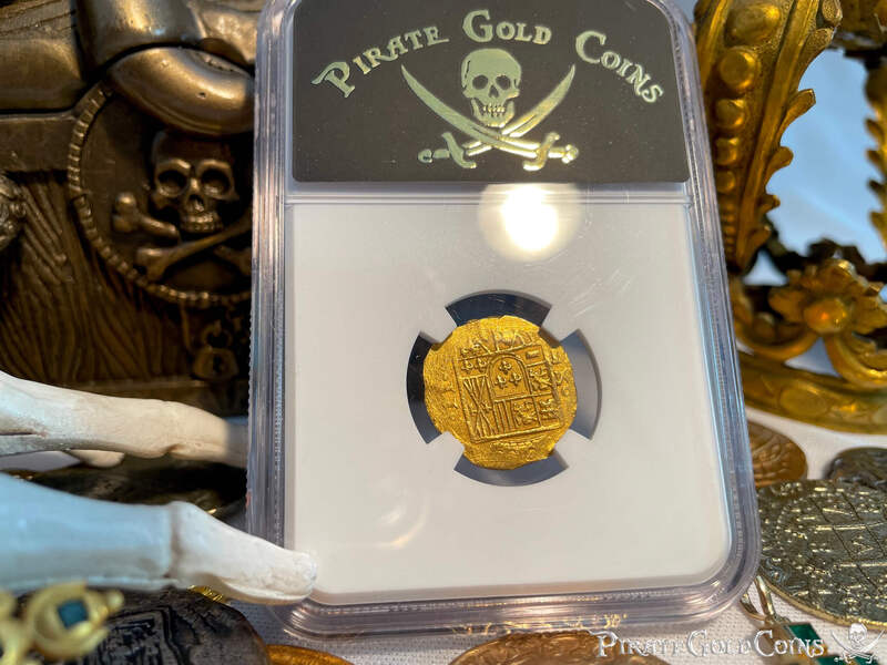 Mexico 2 Escudos 1714-15 "1715 Fleet Shipwreck" NGC 65 12