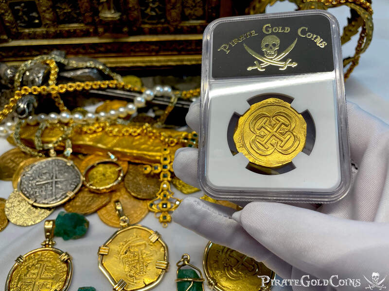 Mexico 8 Escudos 1714-1715 "1715 Fleet Shipwreck" NGC 62 14