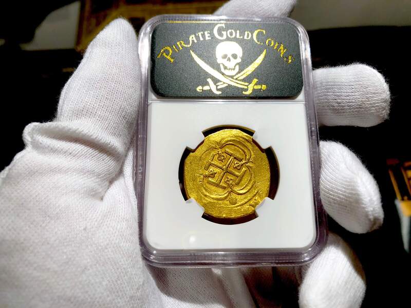 Mexico 8 Escudos 1714-15 "1715 Plate Fleet Shipwreck" NGC 62 5