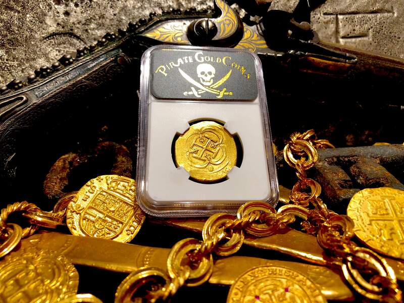 Mexico 8 Escudos 1714-15 "1715 Plate Fleet Shipwreck" NGC 62 23