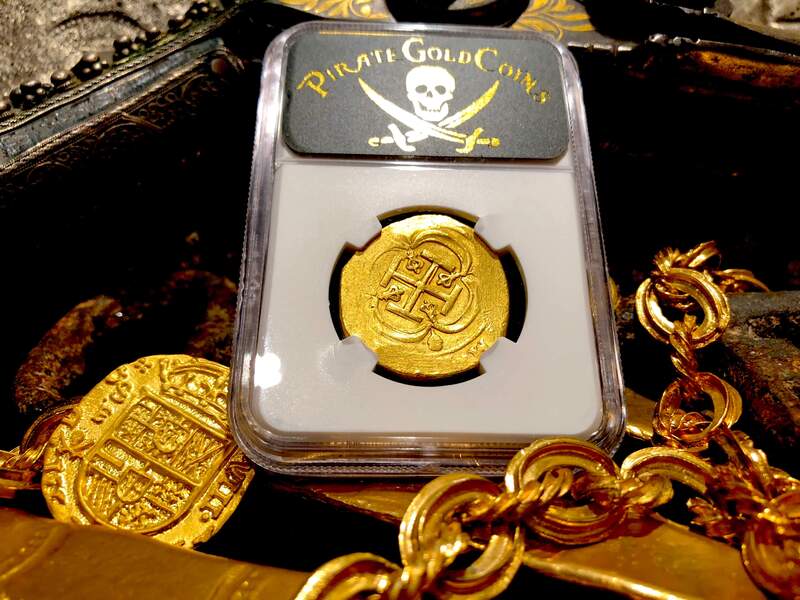 Mexico 8 Escudos 1714-15 "1715 Plate Fleet Shipwreck" NGC 62 24