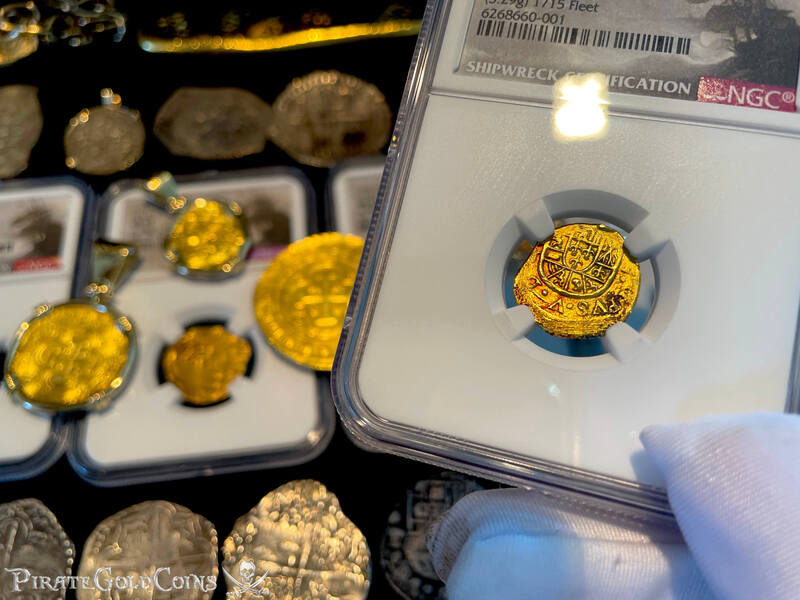 Mexico 1 Escudo 1714 "1715 Fleet Shipwreck" NGC 61 5