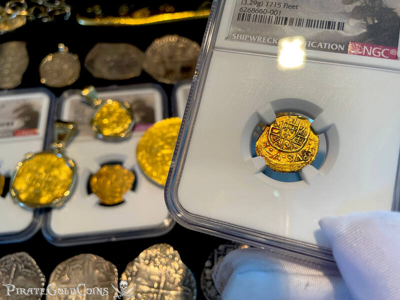 Mexico 1 Escudo 1714 "1715 Fleet Shipwreck" NGC 61 6