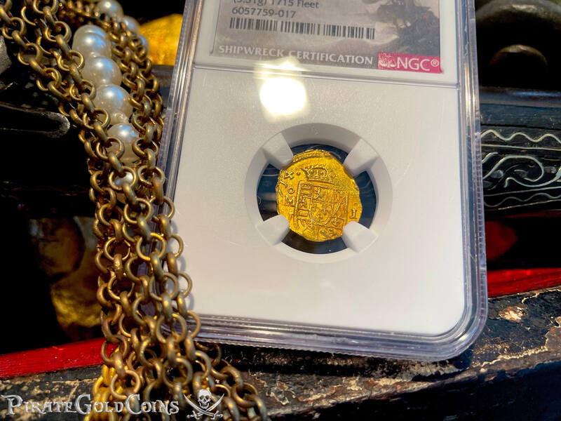 Mexico 1 Escudo 1714 "From 1715 Fleet Shipwreck" NGC 64 18