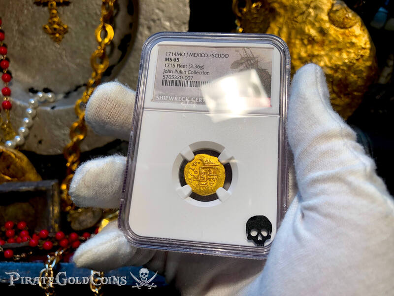 Mexico 1 Escudo 1714 "1715 Fleet Shipwreck" NGC 65 2
