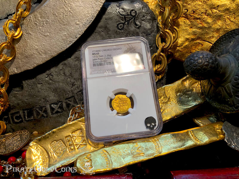 Mexico 1 Escudo 1714 "1715 Fleet Shipwreck" NGC 65 8