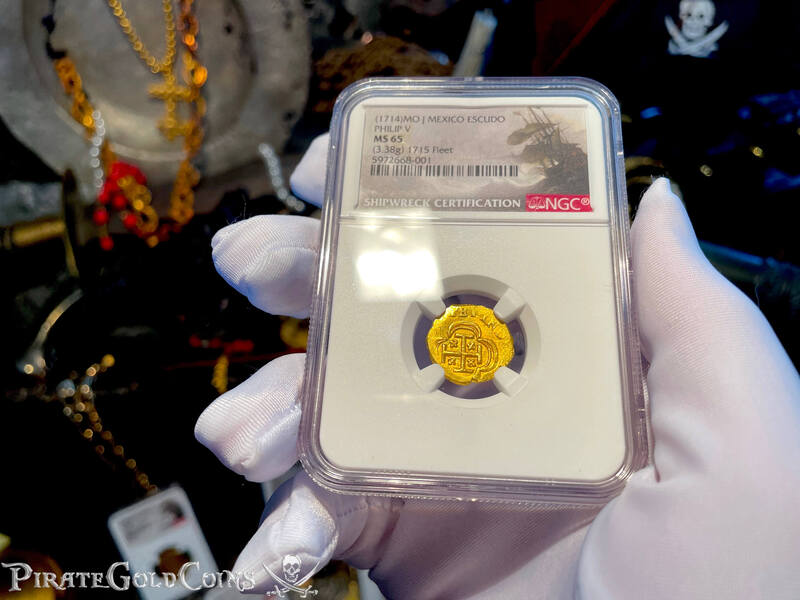 Mexico 1 Escudo 1714 "1715 Plate Fleet Shipwreck" NGC 65 5