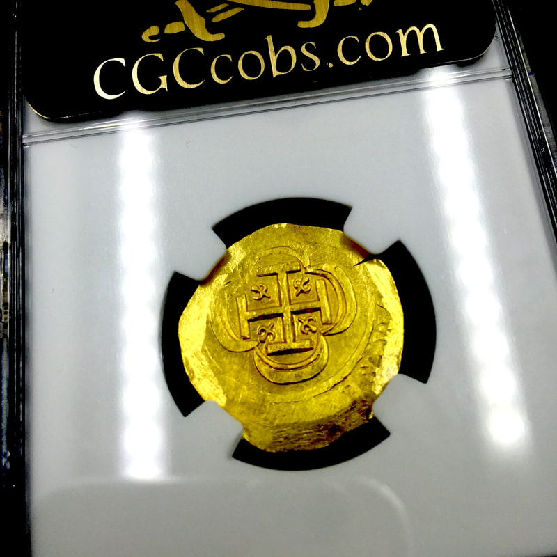 Mexico 2 Escudos 1714 "1715 Plate Fleet Shipwreck" NGC 63