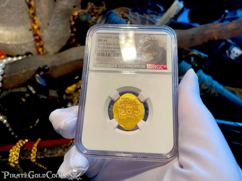 Mexico 2 Escudos 1714 "300th Anniversary- 1715 Fleet Shipwreck" NGC 64 7