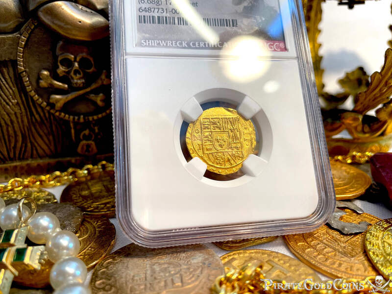 Mexico 2 Escudos 1714 "Dated! 1715 Fleet Shipwreck" NGC 65! 9