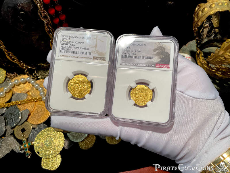 Mexico 2 Escudos 1714 "Dated! 1715 Fleet Shipwreck" NGC 65! 21