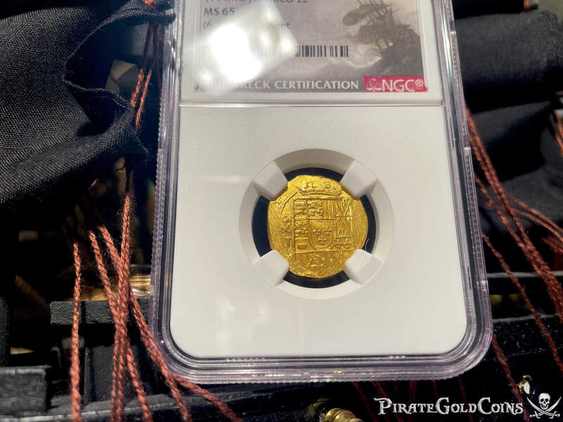 Mexico 2 Escudos 1714 "1715 Fleet Shipwreck" NGC 65 8