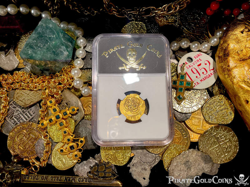 Mexico 2 Escudos 1714 "1715 Fleet Shipwreck" NGC 65 13