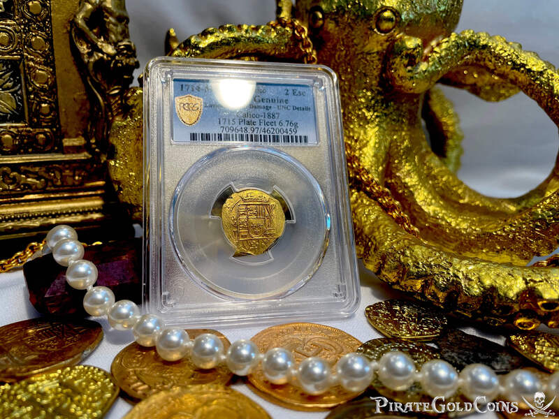 Mexico 2 Escudos 1714 "Dated! Coral Encrustations - 1715 Fleet Shipwreck" 4