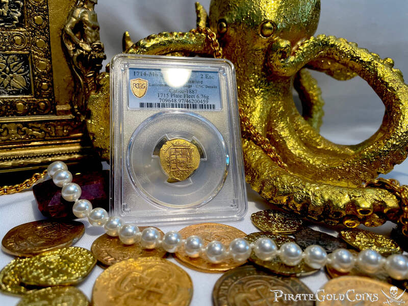 Mexico 2 Escudos 1714 "Dated! Coral Encrustations - 1715 Fleet Shipwreck" 5