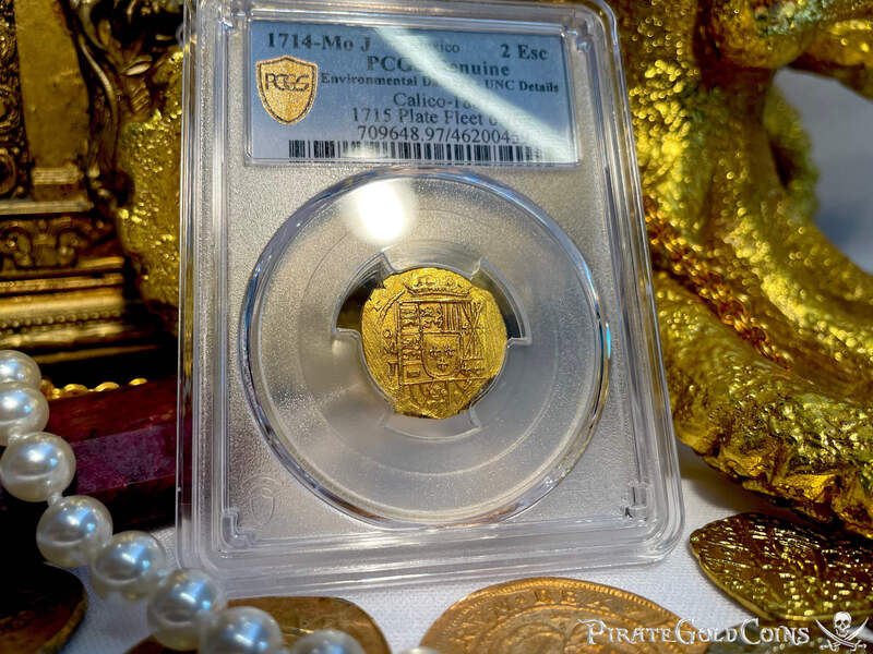Mexico 2 Escudos 1714 "Dated! Coral Encrustations - 1715 Fleet Shipwreck" 10