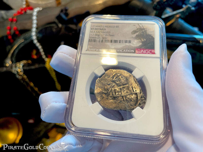 Mexico 4 Reales "Atocha 1622 Shipwreck" NGC VF 2