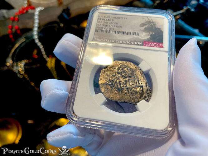 Mexico 4 Reales "Atocha 1622 Shipwreck" NGC VF