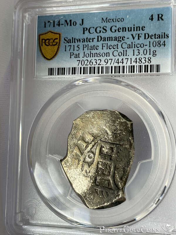 Mexico 4 Reales 1714 "Dated! 1715 Fleet Shipwreck" PCGS VF 2