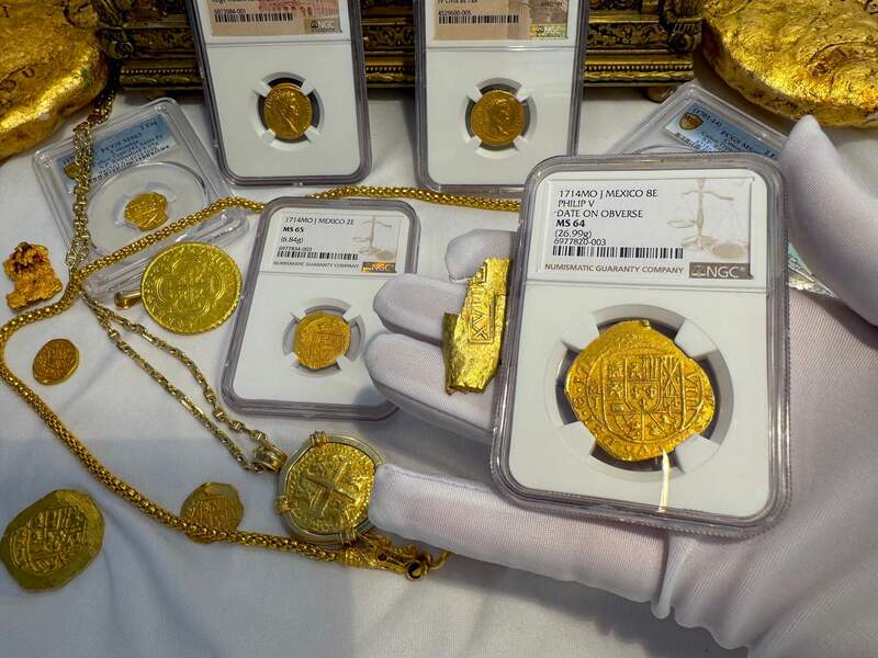 Mexico 8 Escudos 1714 "1715 Fleet Shipwreck" NGC 64 13