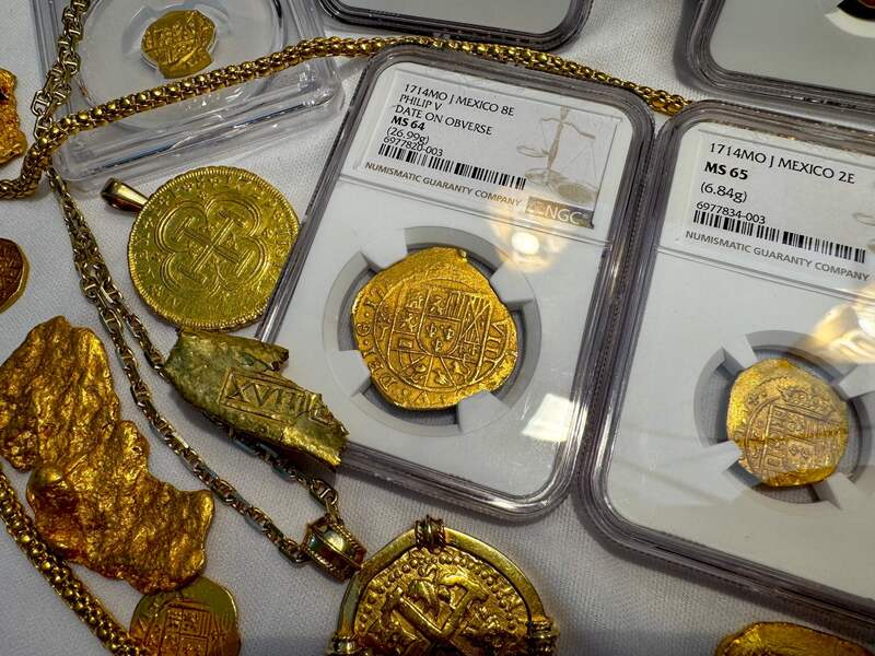 Mexico 8 Escudos 1714 "1715 Fleet Shipwreck" NGC 64 20