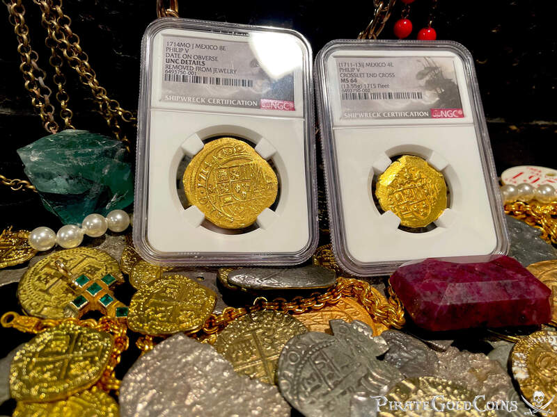 Mexico 8 Reales 1714 "Dated- 1715 Fleet Shipwreck" NGC UNC 7