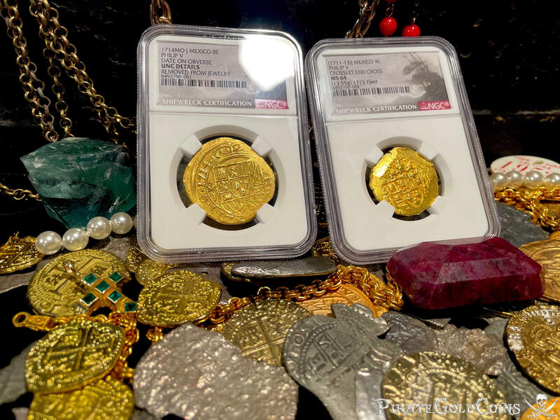 Mexico 8 Reales 1714 "Dated- 1715 Fleet Shipwreck" NGC UNC 3