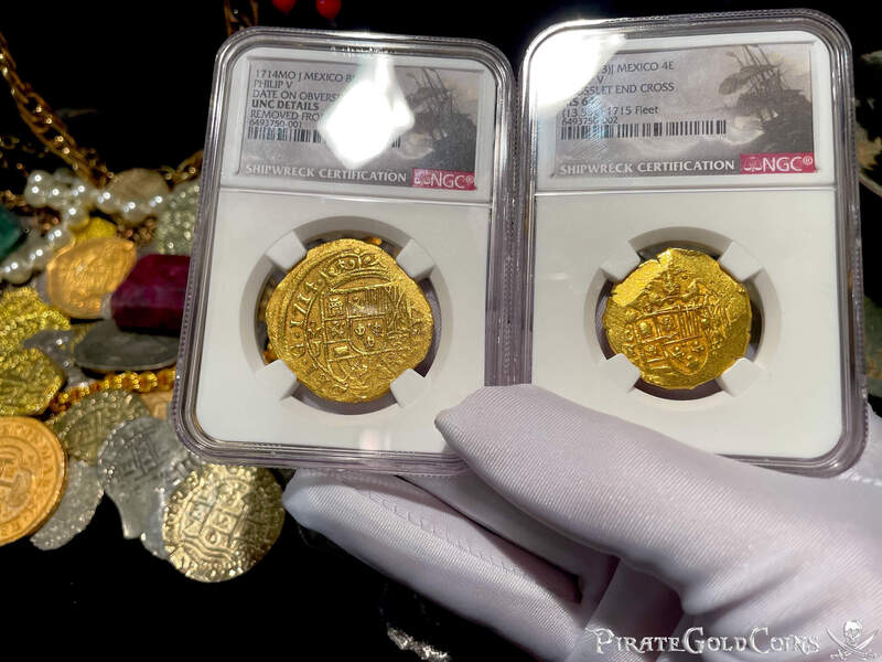 Mexico 8 Reales 1714 "Dated- 1715 Fleet Shipwreck" NGC UNC 18