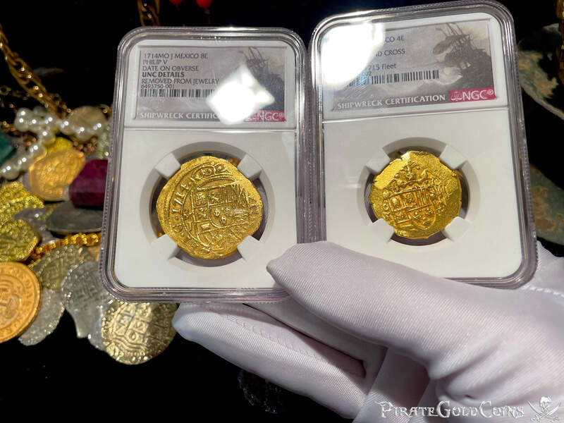 Mexico 8 Reales 1714 "Dated- 1715 Fleet Shipwreck" NGC UNC 19