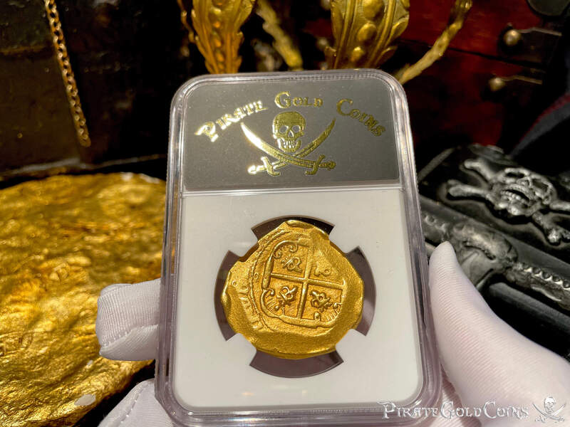 Mexico 8 Escudos 1714 (1712) "1715 Fleet Shipwreck" NGC XF 12