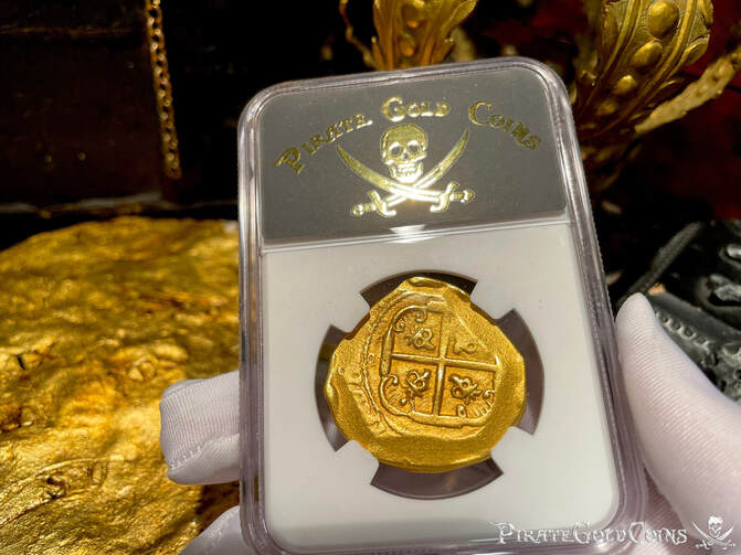 Mexico 8 Escudos 1714 (1712) "1715 Fleet Shipwreck" NGC XF