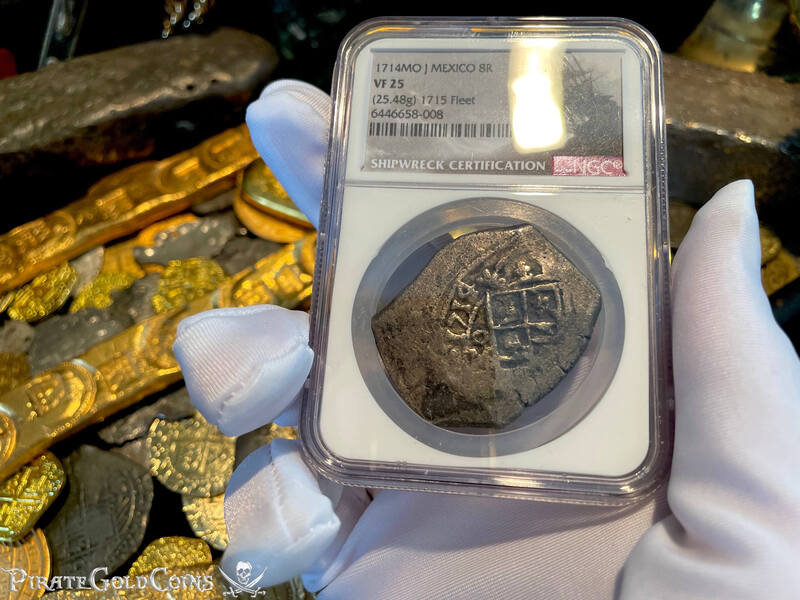Mexico 8 Reales 1714 "Full Date!- 1715 Fleet Shipwreck" NGC 25 2