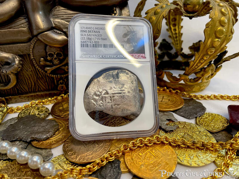Mexico 8 Reales 1714 "Full Date- 1715 Fleet Shipwreck" NGC F