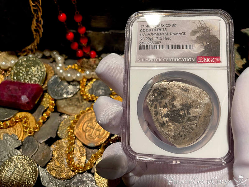 Mexico 8 Reales 1714 "Dated- 1715 Fleet Shipwreck" NGC G 2