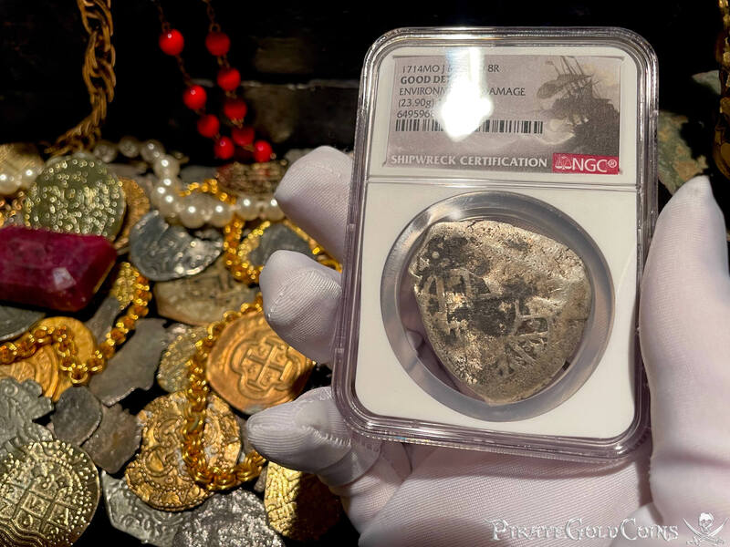 Mexico 8 Reales 1714 "Dated- 1715 Fleet Shipwreck" NGC G 4